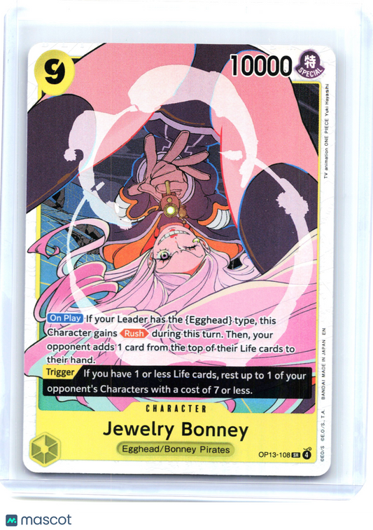 2025 One Piece—Jewelry Bonney #OP13-108 Carrying On His Will—Super Rare Holo