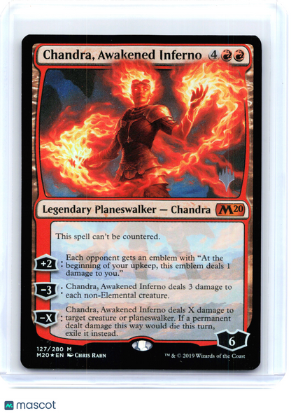 2019 Chandra, Awakened Inferno #127 Promo Pack: Core Set 2020—Mythic Rare