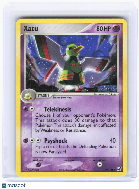 2005 Pokemon—Xatu #49 Unseen Forces—Uncommon Reverse Holo [Lightly Played]