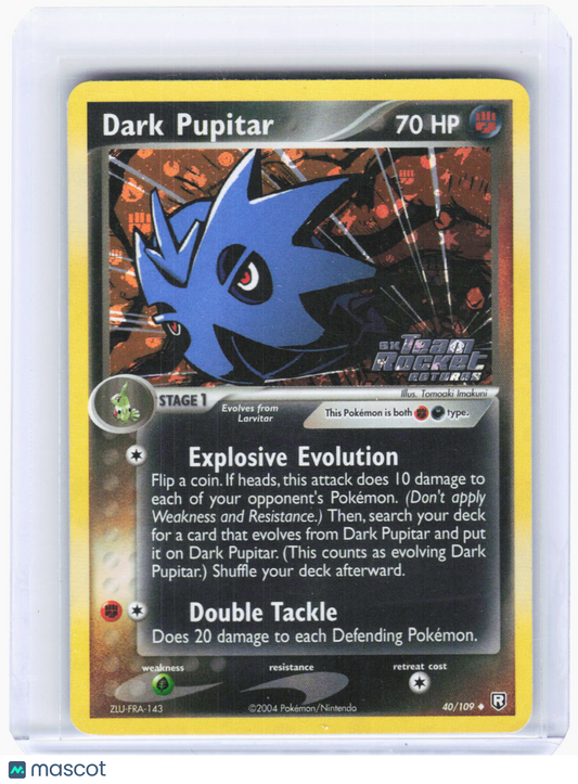 2004 Pokemon—Dark Pupitar #40 Team Rocket Returns—Uncommon Reverse Holo [LP]