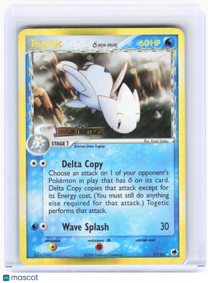 2006 Pokemon—Togetic #11 Dragon Frontiers—Rare Reverse Holo [Lightly Played]