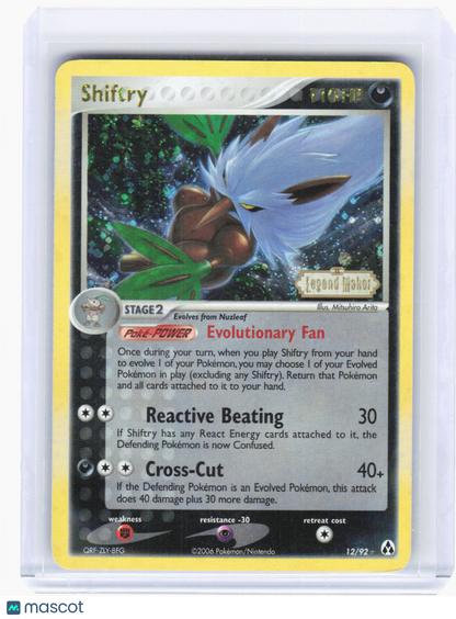 2006 Pokemon—Shiftry #12 Legend Maker—Rare Reverse Holo [Lightly Played]