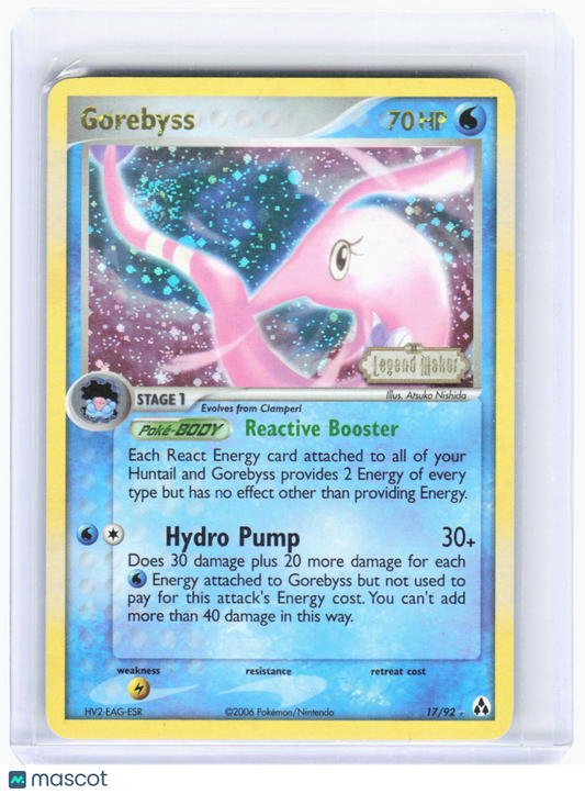 2008 Pokemon—Gorebyss #17 Legend Maker—Rare Reverse Holo [Lightly Played]