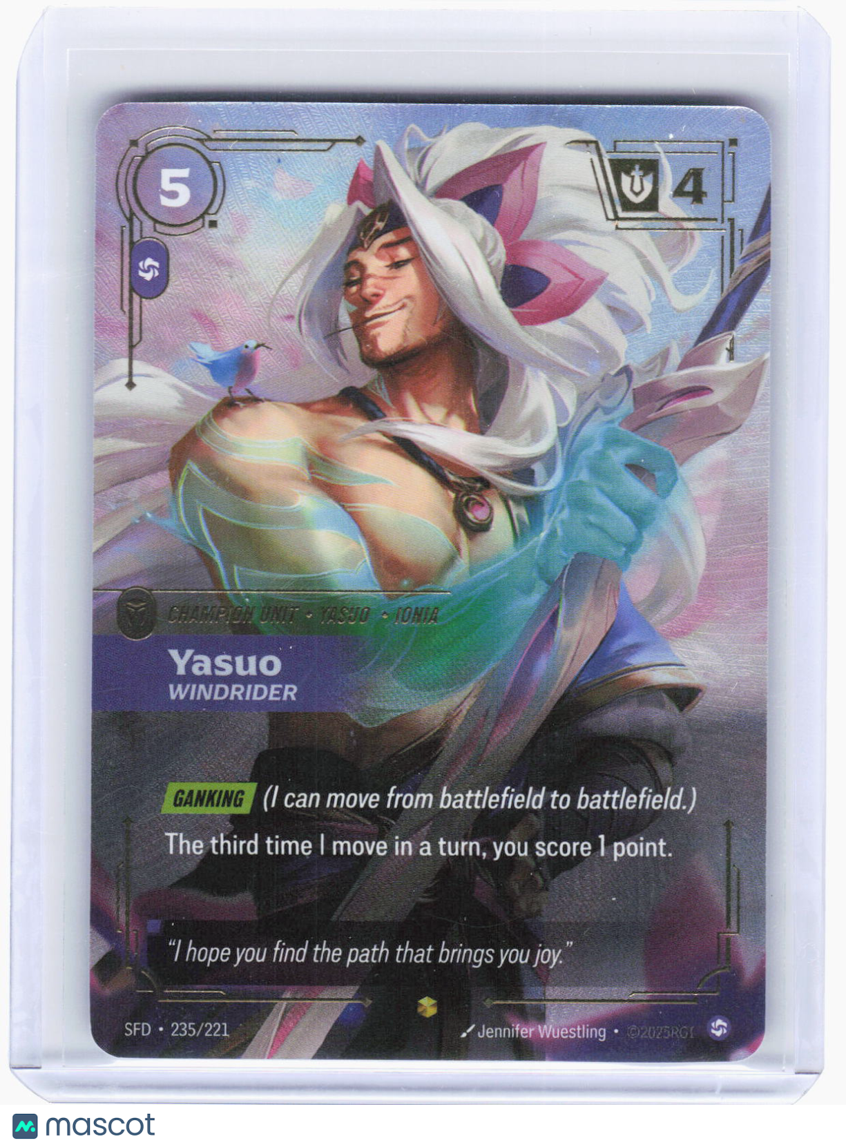 2022 Riftbound: League of Legends—Yasuo #235/221 Spiritforged—Showcase Foil