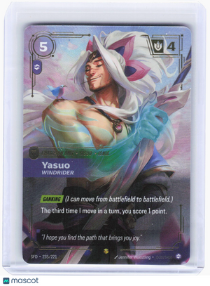 2022 Riftbound: League of Legends—Yasuo #235/221 Spiritforged—Showcase Foil