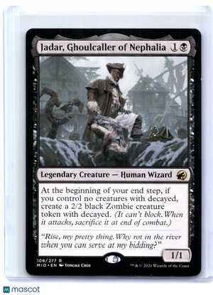 2021 Magic: TG—Jadar, Ghoulcaller of Nephalia #108 MID—Rare Nonfoil