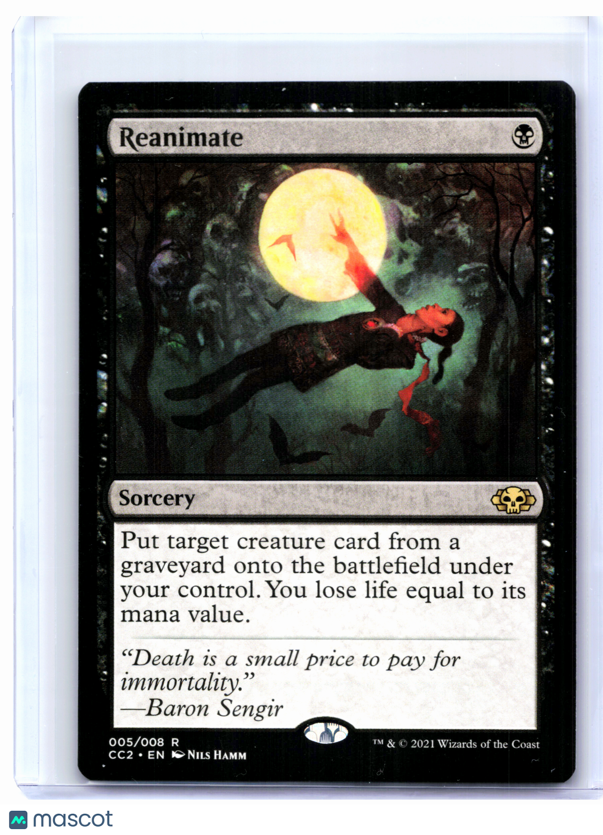2021 Magic: The Gathering—Reanimate #05 Commander Collection: Black—Rare Nonfoil