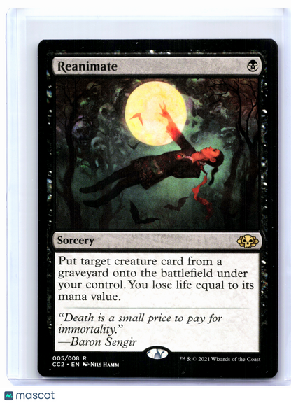 2021 Magic: The Gathering—Reanimate #05 Commander Collection: Black—Rare Nonfoil