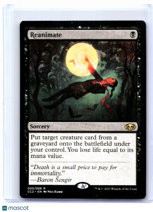 2021 Magic: The Gathering—Reanimate #05 Commander Collection: Black—Rare Nonfoil