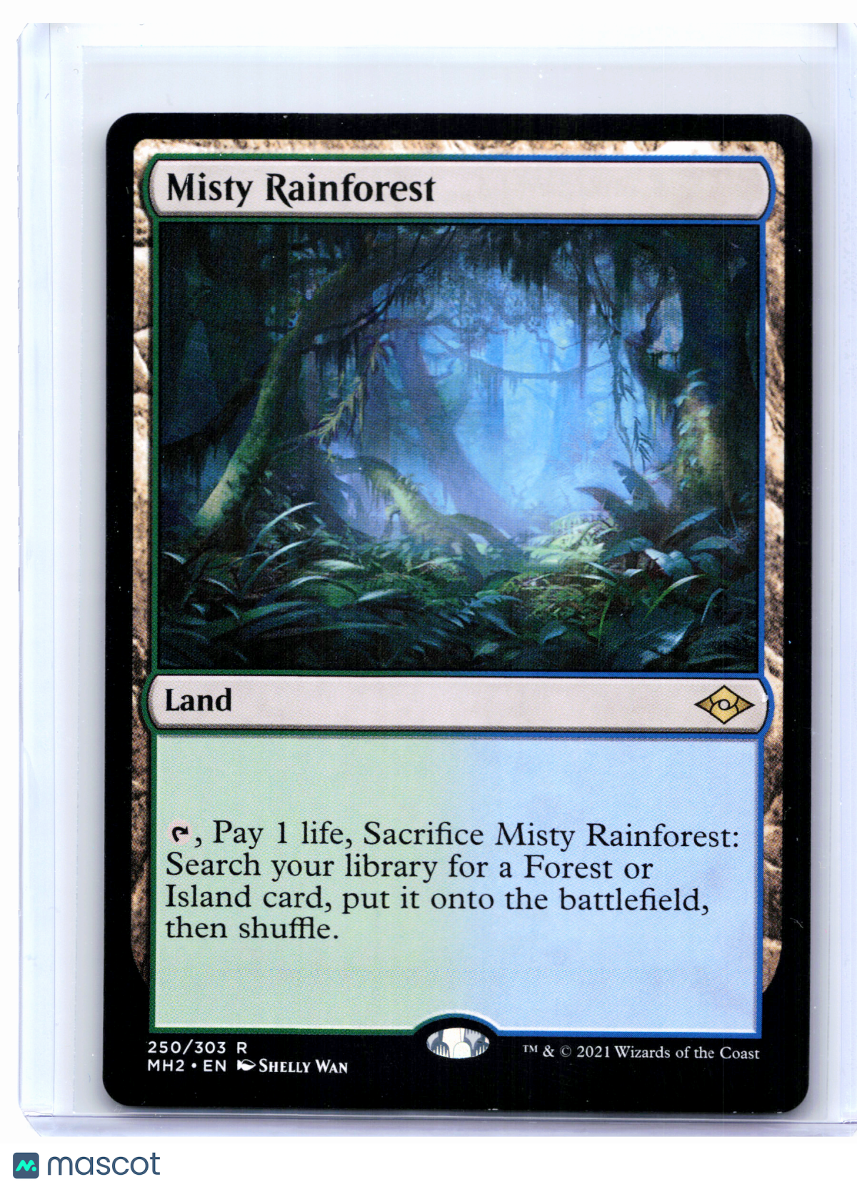 2021 Magic: The Gathering—Misty Rainforest #250 Modern Horizons 2—Rare Nonfoil