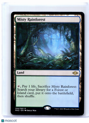 2021 Magic: The Gathering—Misty Rainforest #250 Modern Horizons 2—Rare Nonfoil
