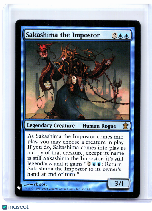 2020 Magic: TG—Sakashima the Impostor #53 The List Reprints—Rare Nonfoil