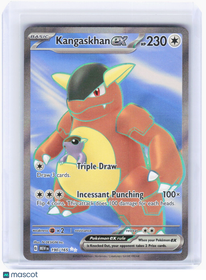 2023 Pokemon—Kangaskhan ex #190/165 Scarlet & Violet 151—Ultra Rare Foil