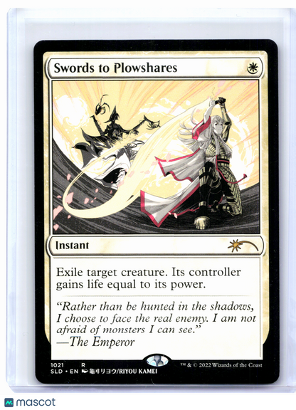 2022 Magic: TG—Swords to Plowshares #1021 Secret Lair Drop—Rare Nonfoil