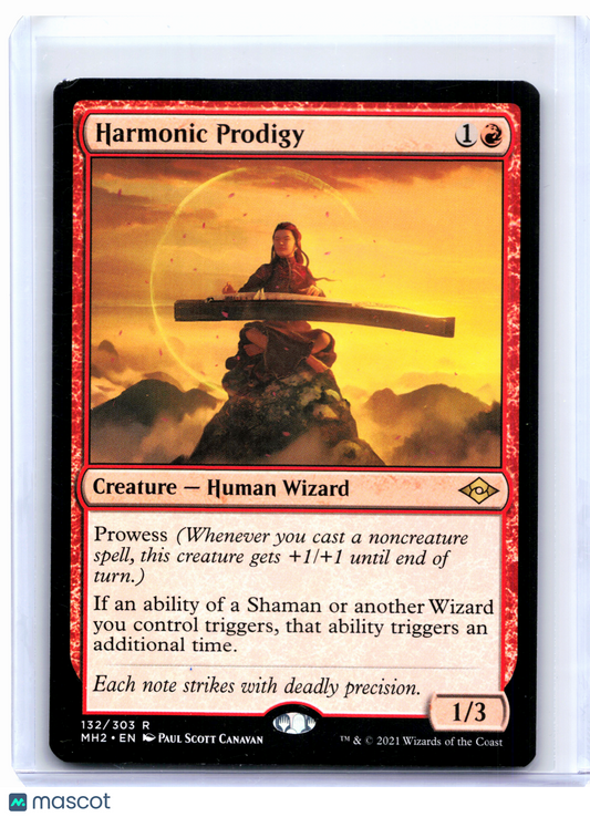 2021 Magic: The Gathering—Harmonic Prodigy #132 Modern Horizons 2—Rare Nonfoil