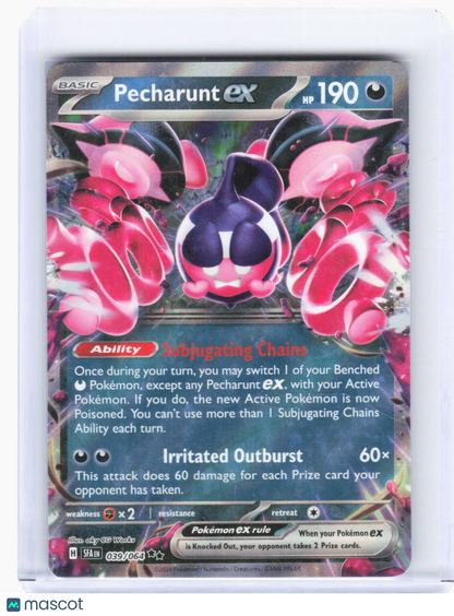 2024 Pokemon—Pecharunt ex #39/64 Shrouded Fable—Double Rare Foil