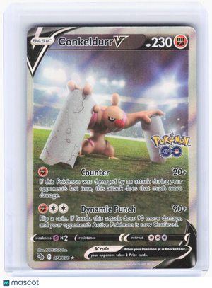 2022 —Conkeldurr V #74/78 Pokemon GO—Ultra Rare Foil