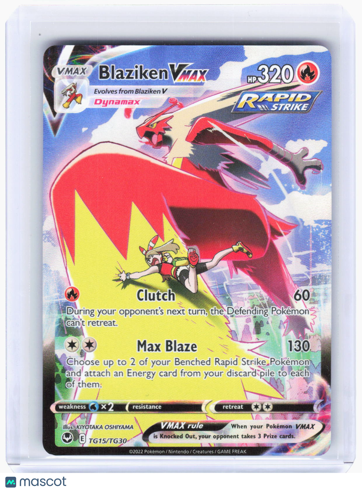 2022 Pokemon—Blaziken VMAX #TG15/TG30 Silver Tempest Trainer Gallery—UR Foil(LP)