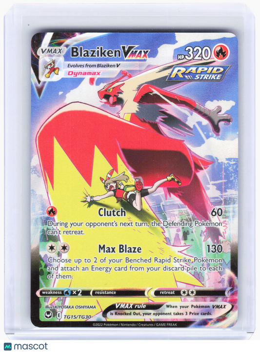 2022 Pokemon—Blaziken VMAX #TG15/TG30 Silver Tempest Trainer Gallery—UR Foil(LP)