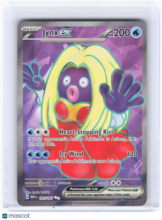 2023 Pokemon—Jynx ex #191/165 Scarlet & Violet 151—Ultra Rare Foil