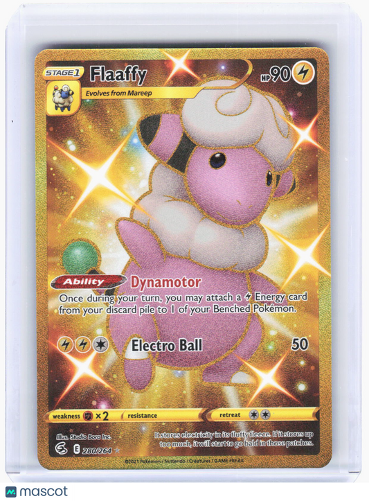 2022 Pokemon—Flaaffy (Secret) #280/264 Fusion Strike—Secret Rare Gold