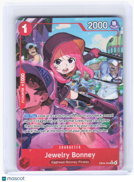 2024 One Piece Card Game—Jewelry Bonney (Alt Art) #EB04-002(OP15-EB04)—Rare Foil