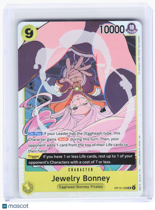 2024 One Piece Card Game—Jewelry Bonney #OP13-108 (OP13)—Super Rare Foil