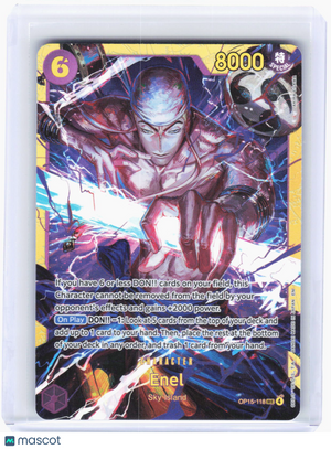 2023 One Piece Card Game—Enel #OP15-118 (OP15-EB04)—Secret Rare Foil