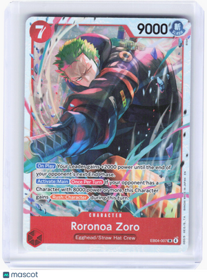 2024 One Piece Card Game—Roronoa Zoro #EB04-007 (OP15-EB04)—Super Rare Foil