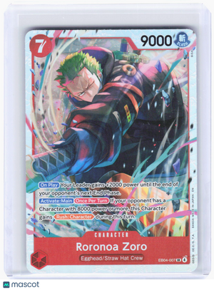 2024 One Piece Card Game—Roronoa Zoro #EB04-007 (OP15-EB04)—Super Rare Foil
