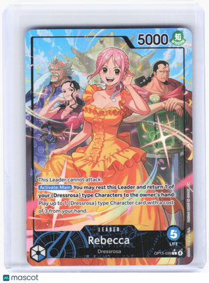 2023 One Piece Card Game—Rebecca (Alt Art) #OP15-039 (OP15-EB04)—Leader Foil