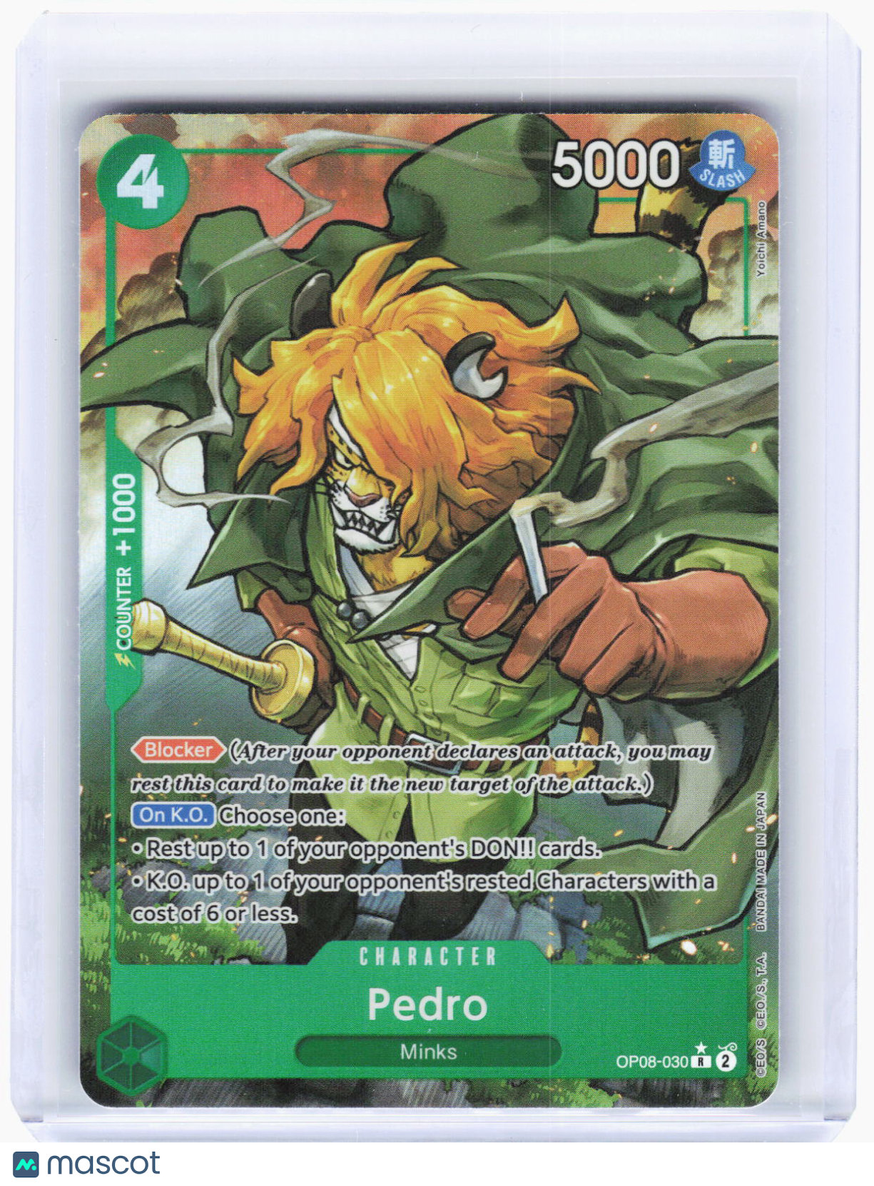 2024 One Piece Card Game—Pedro (Parallel) #OP08-030 Two Legends—Rare Foil