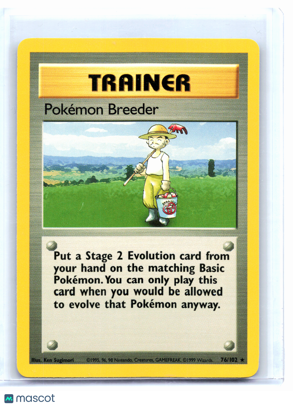1999 Pokemon—Pokemon Breeder #76/102 Base Set—Rare Nonholo [Lightly Played]