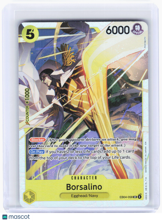 2024 One Piece Card Game—Borsalino #EB04-058 (OP15-EB04)—Super Rare Foil