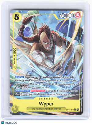 2023 One Piece Card Game—Wyper (Alt Art) #OP15-114 (OP15-EB04)—Super Rare Foil