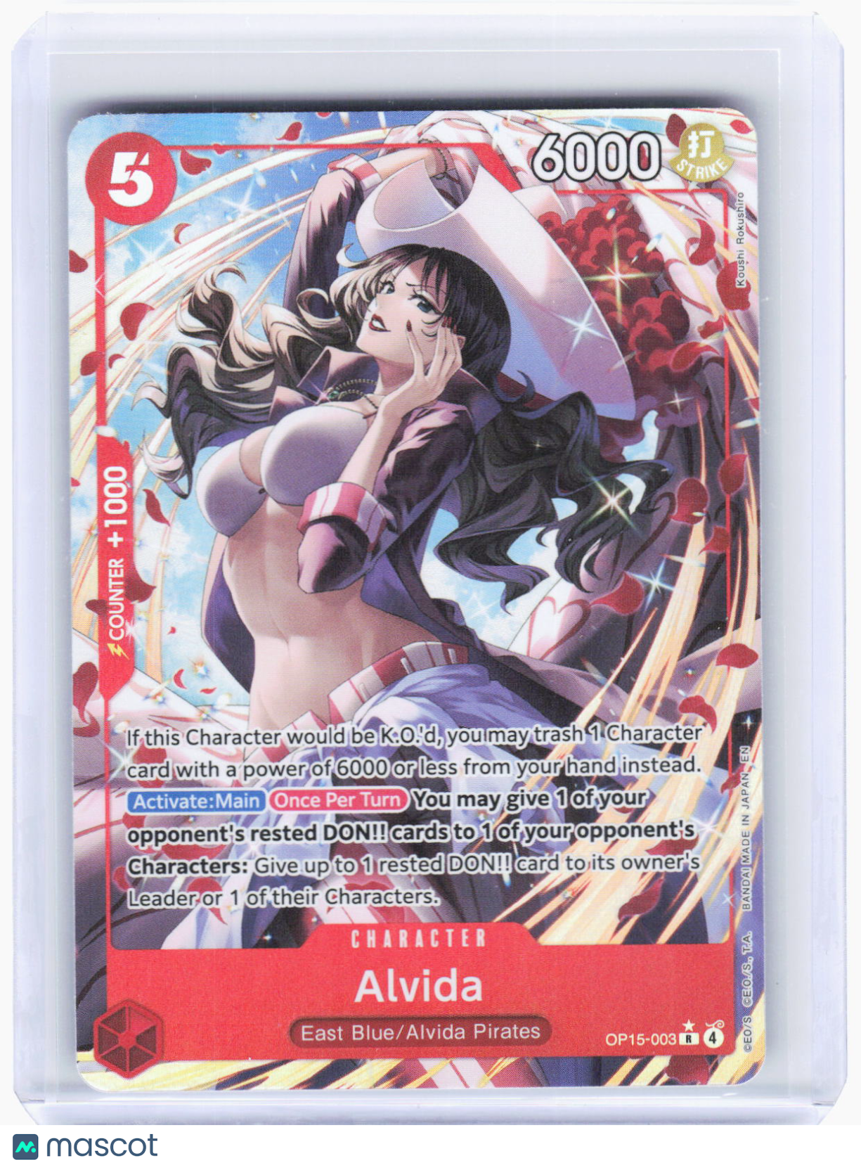 2023 One Piece Card Game—Alvida (Alternate Art) #OP15-003 (OP15-EB04)—Rare Foil