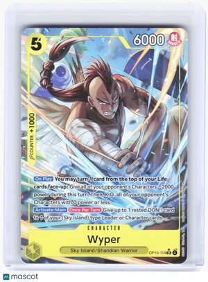 2023 One Piece Card Game—Wyper (Alt Art) #OP15-114 (OP15-EB04)—Super Rare Foil