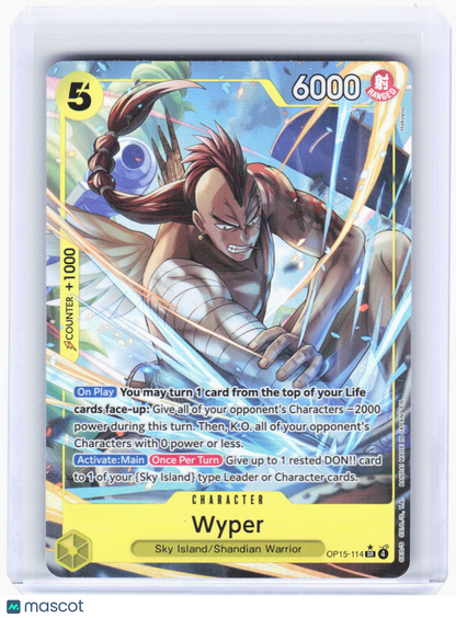 2023 One Piece Card Game—Wyper (Alt Art) #OP15-114 (OP15-EB04)—Super Rare Foil