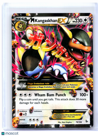 2014 Pokemon—M Kangaskhan EX #79/106 Flashfire—Ultra Rare [Moderately Played]