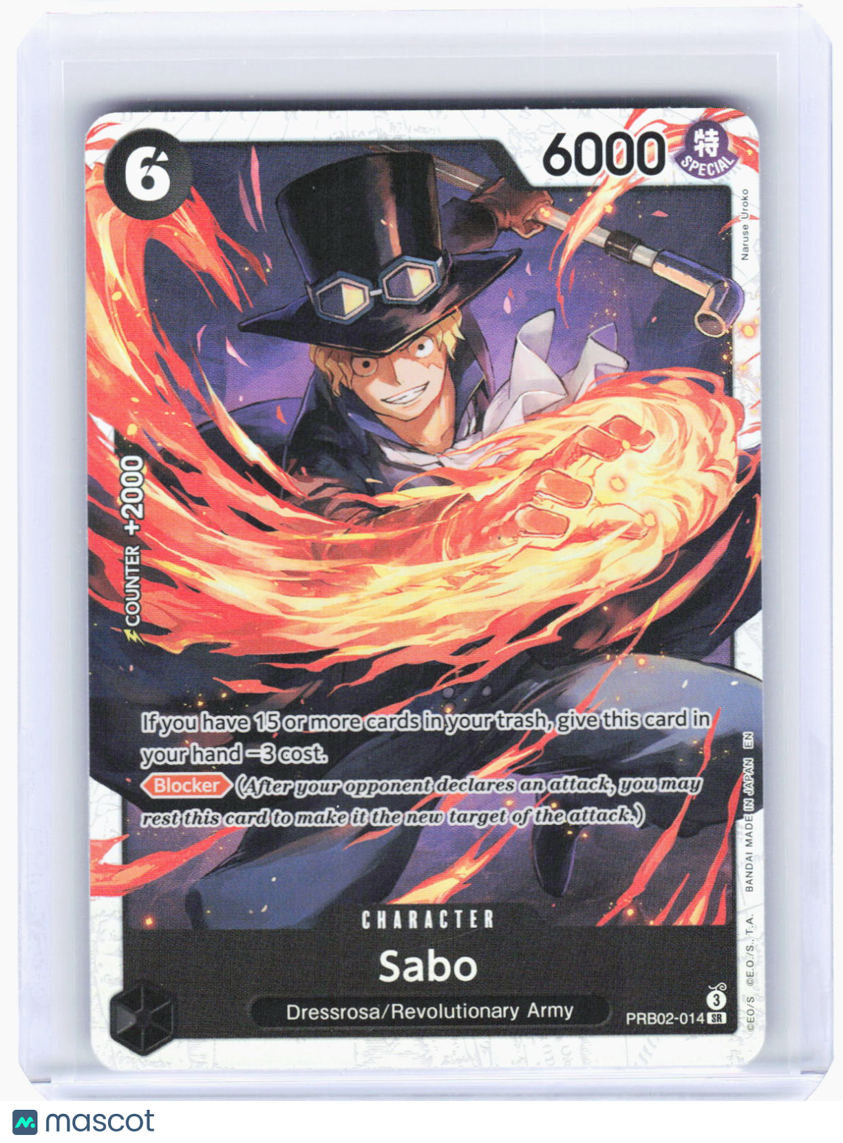 2024 One Piece Card Game—Sabo #PRB02-014 (PRB-02)—Super Rare Foil