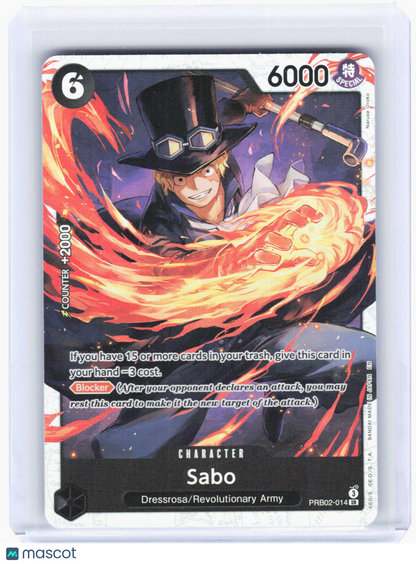 2024 One Piece Card Game—Sabo #PRB02-014 (PRB-02)—Super Rare Foil