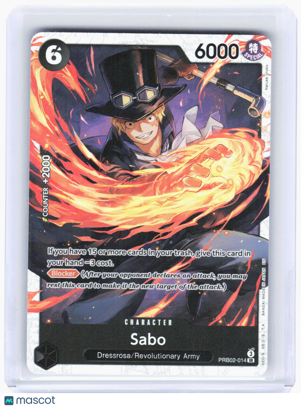 2024 One Piece Card Game—Sabo #PRB02-014 (PRB-02)—Super Rare Foil