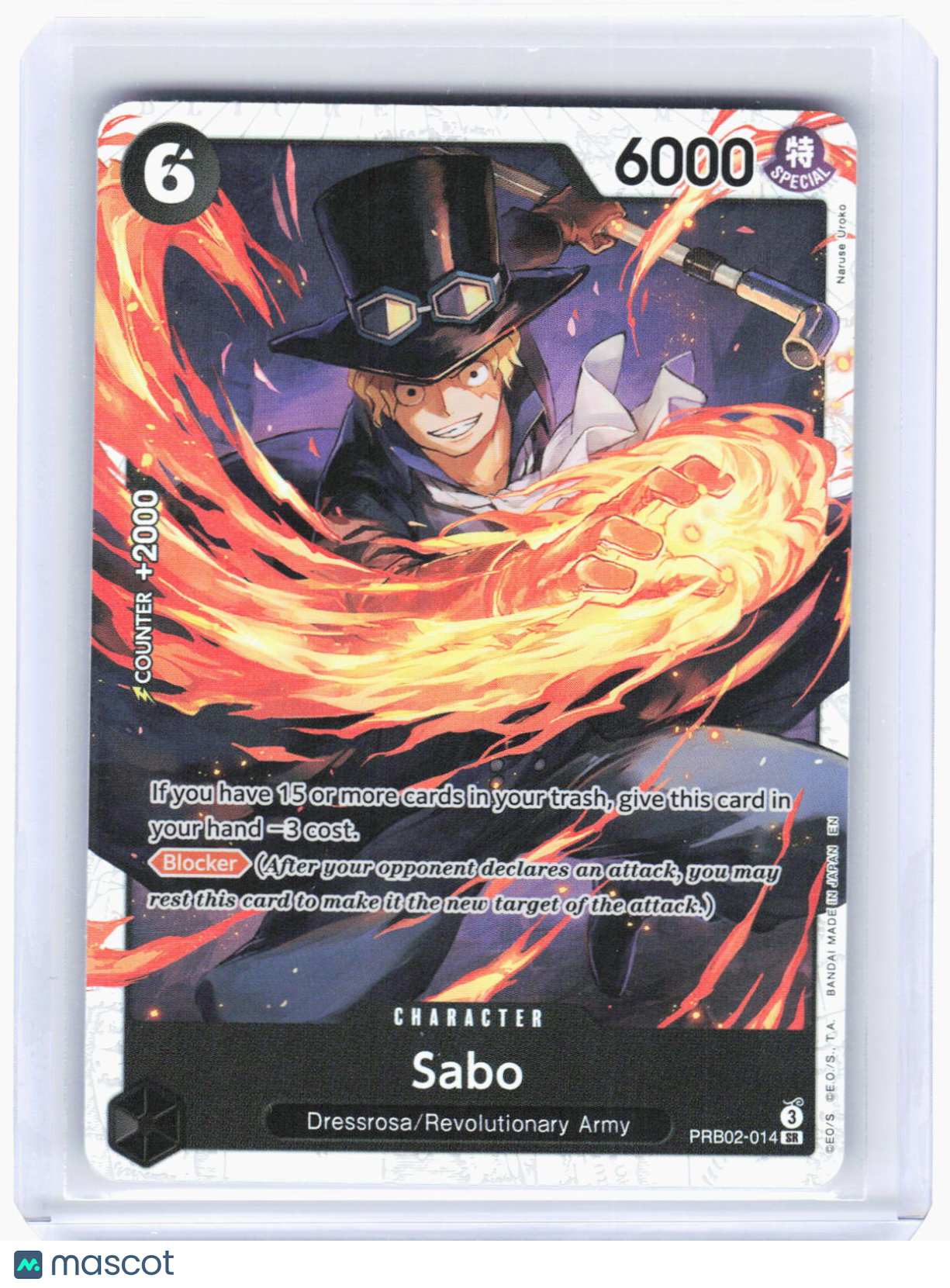 2024 One Piece Card Game—Sabo #PRB02-014 (PRB-02)—Super Rare Foil