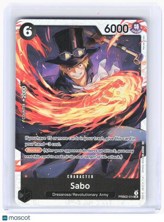 2024 One Piece Card Game—Sabo #PRB02-014 (PRB-02)—Super Rare Foil