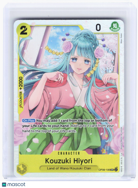 2024 One Piece Card Game—Kouzuki Hiyori #OP06-106 (OP06)—Super Rare Foil