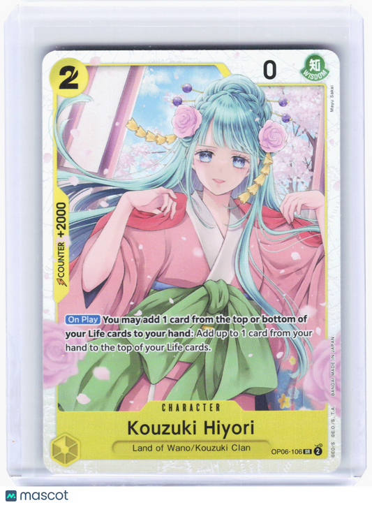 2024 One Piece Card Game—Kouzuki Hiyori #OP06-106 (OP06)—Super Rare Holo