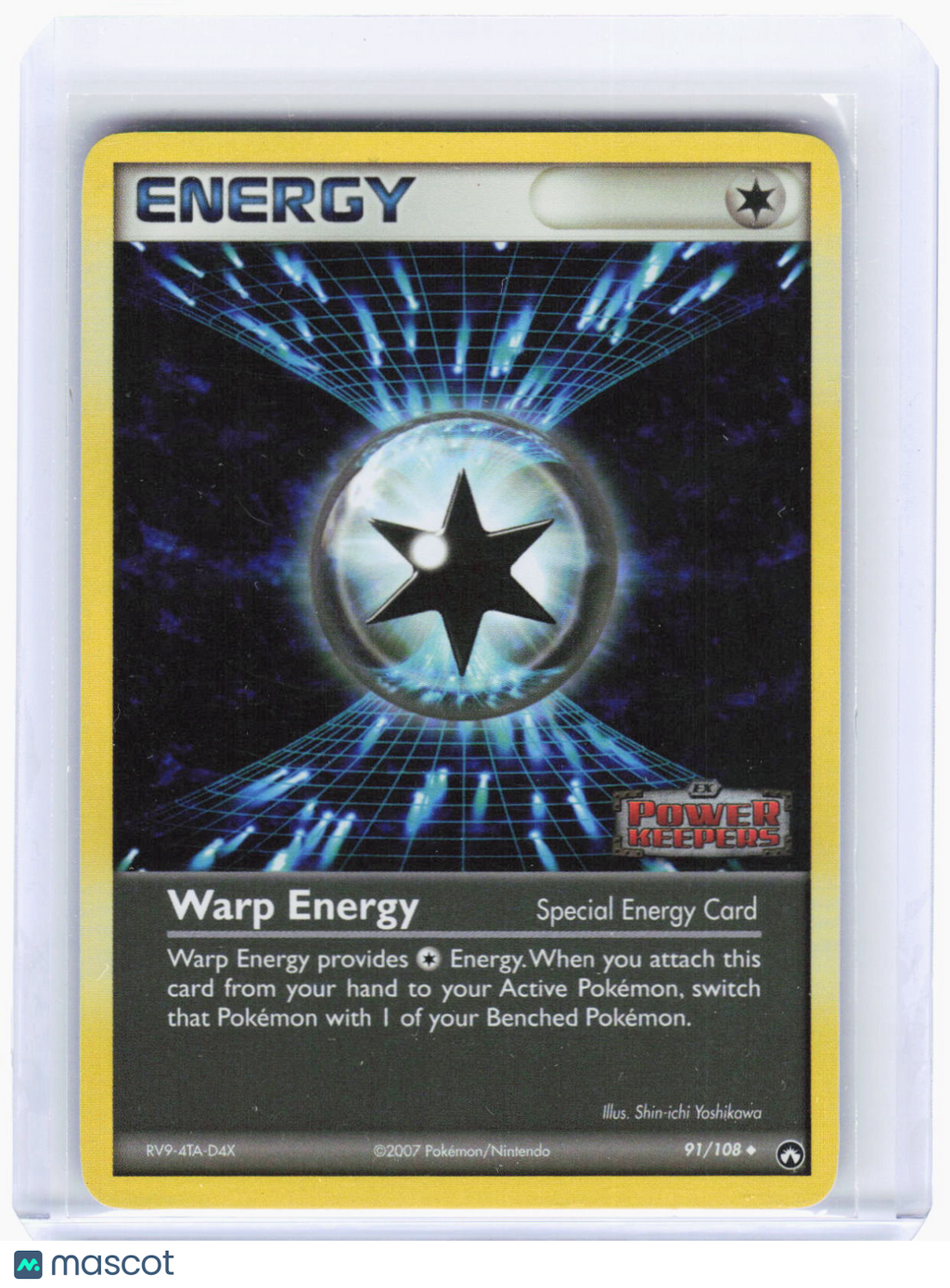 2007 Pokemon—Warp Energy #91/108 Power Keepers—Uncommon Reverse Holo (LP)