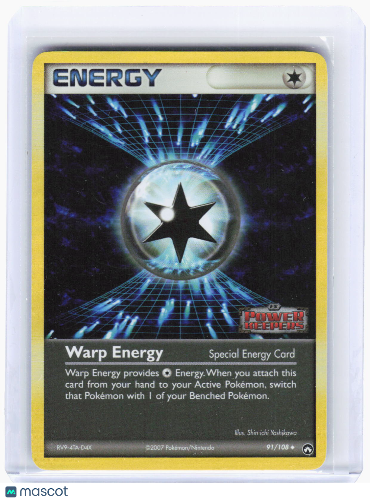 2007 Pokemon—Warp Energy #91/108 Power Keepers—Uncommon Reverse Holo (LP)