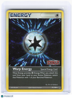 2007 Pokemon—Warp Energy #91/108 Power Keepers—Uncommon Reverse Holo (LP)
