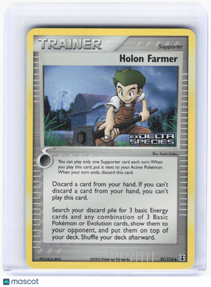 2007 Pokemon—Holon Farmer #91/113 Delta Species—Uncommon Reverse Holo (LP)